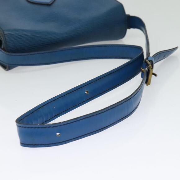 LOUIS VUITTON Epi Cartouchiere MM Shoulder Bag Blue M52245 - Picture 7 of 16